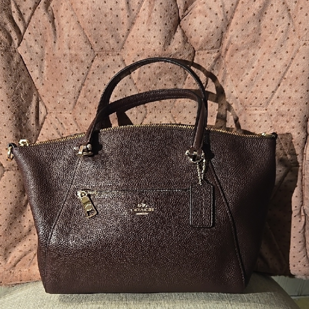 Coach Rich Brown Leather Satchel